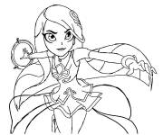 Coloriage et dessins gratuit Lina princesse de Bor&eacute;alis LoliRock à imprimer