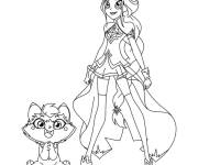 Coloriage LoliRock Karissa et Amaru