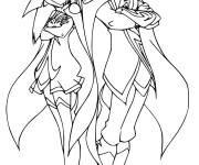 Coloriage LoliRock Mephisto et Praxina