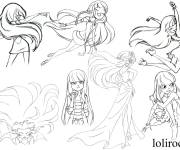 Coloriage Personnages principaux de Lolirock