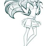 Coloriage et dessins gratuit Photo Talia r&eacute;aliste de dessin anim&eacute; LoliRock à imprimer