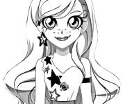 Coloriage et dessins gratuit Portrait de la belle Iris de LoliRock dessin anim&eacute; à imprimer