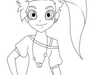 Coloriage Princesse Auriana souriante de LoliRock