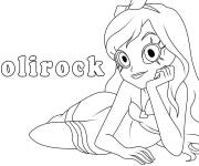 Coloriage Princesse Iris dessin animé Lolirock