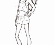 Coloriage et dessins gratuit Princesse Talia fashionista LoliRock à imprimer