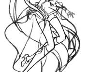 Coloriage et dessins gratuit Talia dans l'air LoliRock à imprimer