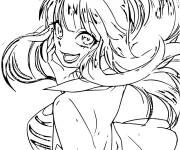 Coloriage et dessins gratuit Talia de LoliRock style manga à imprimer