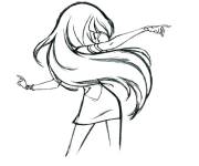Coloriage et dessins gratuit Talia LoliRock styl&eacute; à imprimer