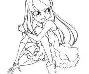 Coloriage et dessins gratuit Talia nerveuse LoliRock à imprimer