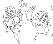 Coloriage Trois princesse de LoliRock