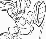 Coloriage Bugs Bunny dans Looney Tunes