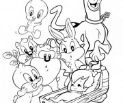 Coloriage Les baby Looney Tunes