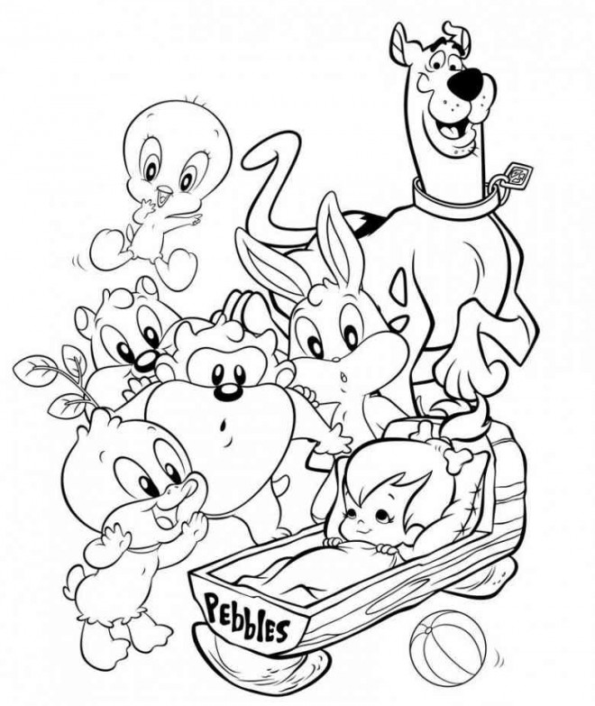 Coloriage et dessins gratuits Les baby Looney Tunes à imprimer
