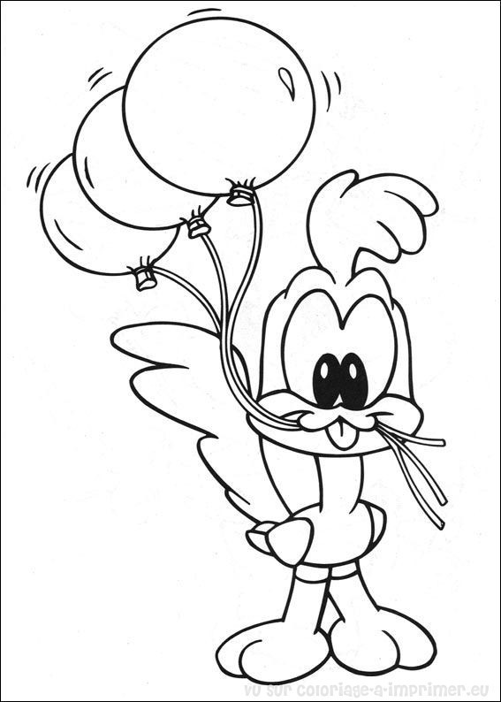 Coloriage et dessins gratuits Looney Tunes Bip Bip  bébé à imprimer