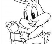 Coloriage Looney Tunes bug bunny