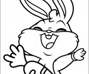 Coloriage et dessins gratuit Looney Tunes Bug Bunny baby à imprimer