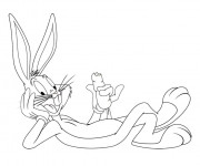 Coloriage Looney Tunes Bugs en ligne à imprimer
