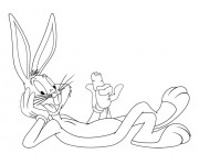 Coloriage Looney Tunes Bugs en ligne &agrave; imprimer