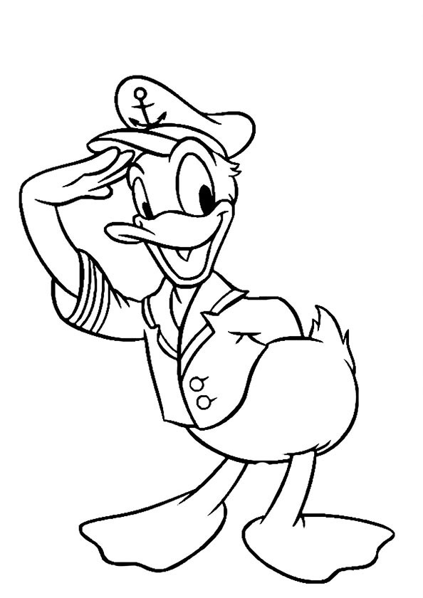 Coloriage et dessins gratuits Looney Tunes Donald à imprimer