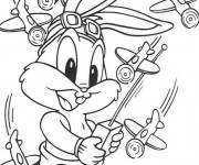 Coloriage Looney Tunes le petit Bugs