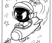 Coloriage Looney Tunes Marven le martien