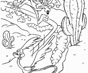 Coloriage et dessins gratuit Looney Tunes Vil Coyote à imprimer