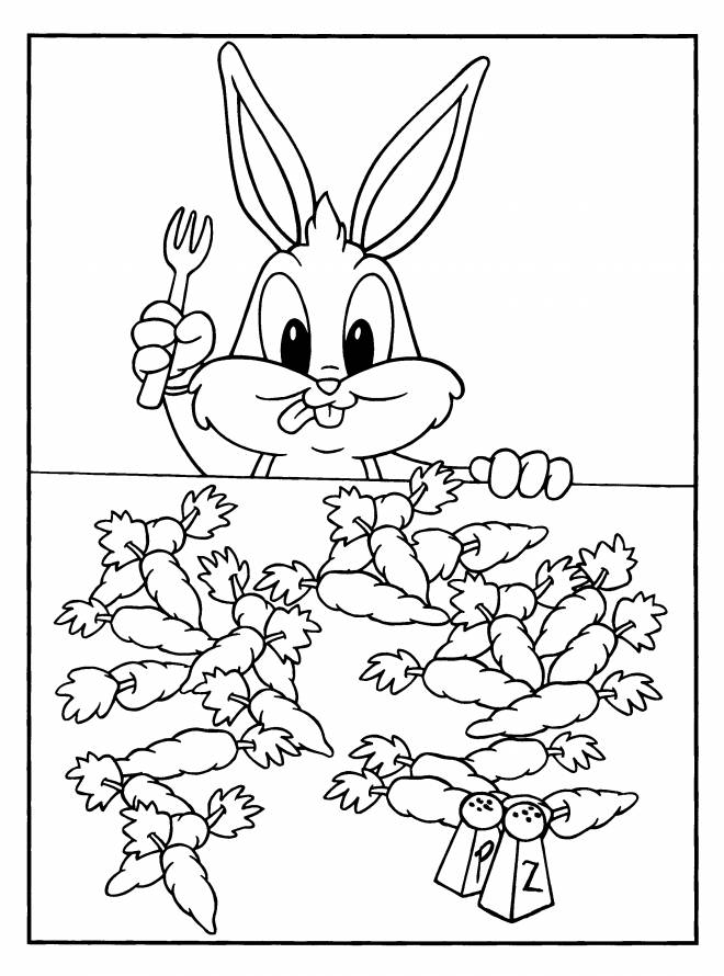 Coloriage et dessins gratuits mini Bugs Bunny à imprimer