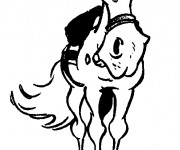 Coloriage Le Cheval de Lucky Luke Jolly Jumper