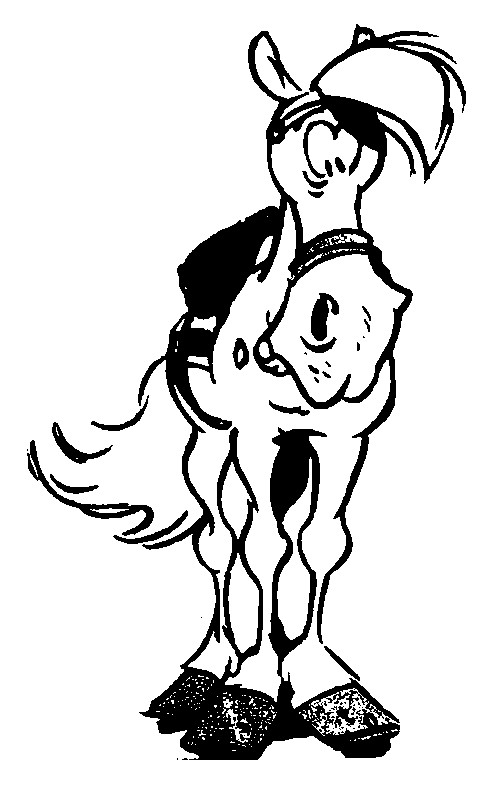 Coloriage et dessins gratuits Le Cheval de Lucky Luke Jolly Jumper à imprimer