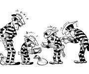 Coloriage Les Fr&egrave;res Daltons