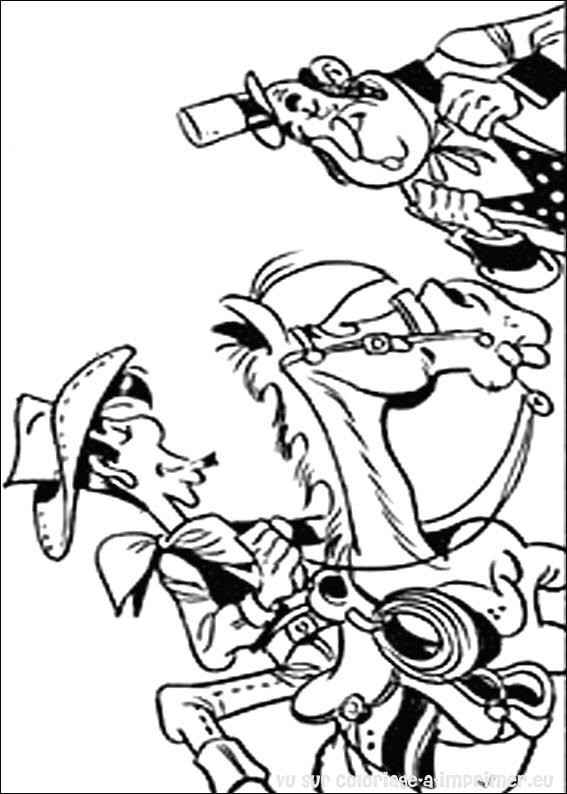 Coloriage et dessins gratuits Lucky Luke en ligne à imprimer