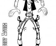 Coloriage Lucky Luke Le Cowboy