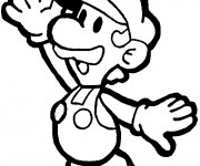 Coloriage Luigi 17