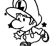 Coloriage Luigi gratuit à imprimer