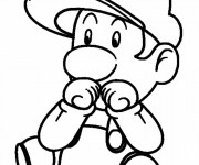 Coloriage Luigi Bébé imprimer gratuit