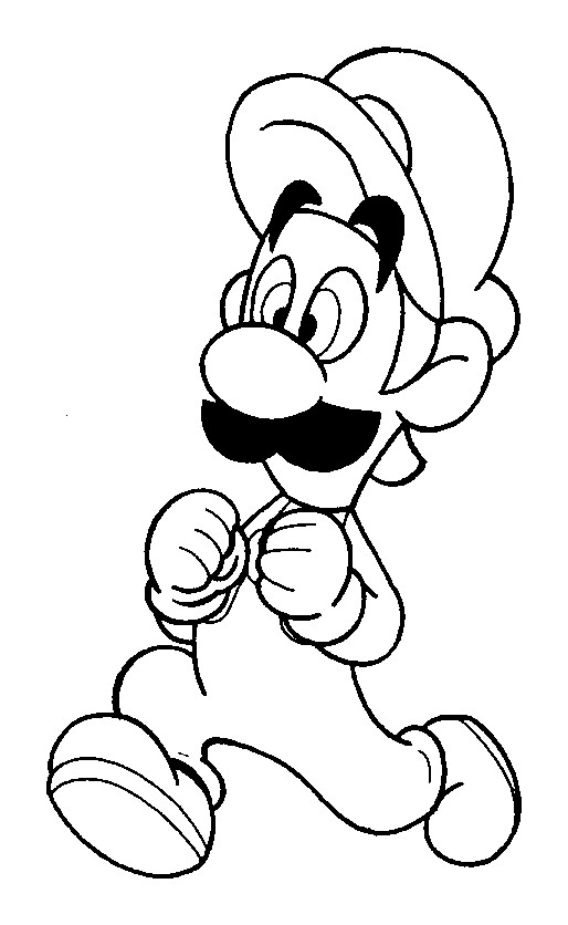 Coloriage et dessins gratuits Luigi dessin animé à imprimer