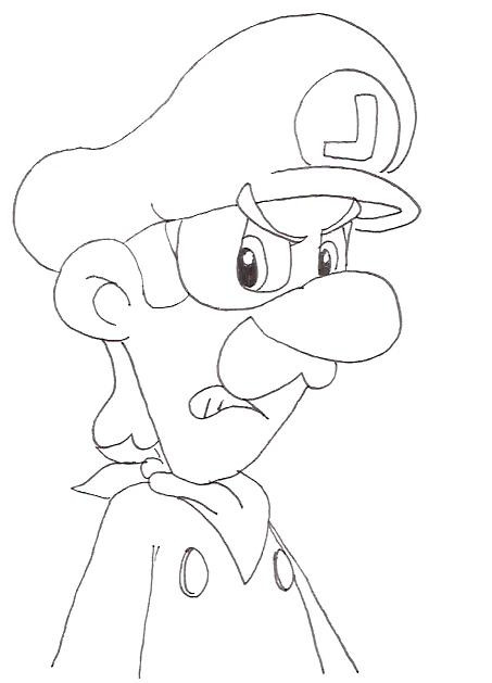 Coloriage et dessins gratuits Luigi en colère à imprimer