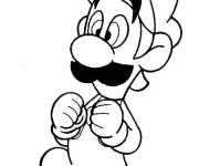 Coloriage Luigi en courant