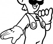 Coloriage et dessins gratuit Luigi en ligne à imprimer