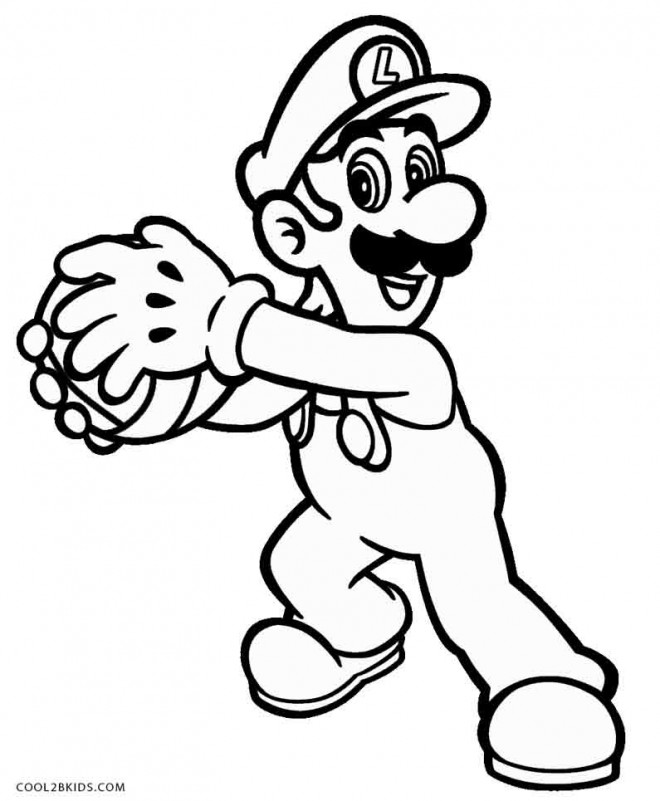 Coloriage et dessins gratuits Luigi et boule à imprimer