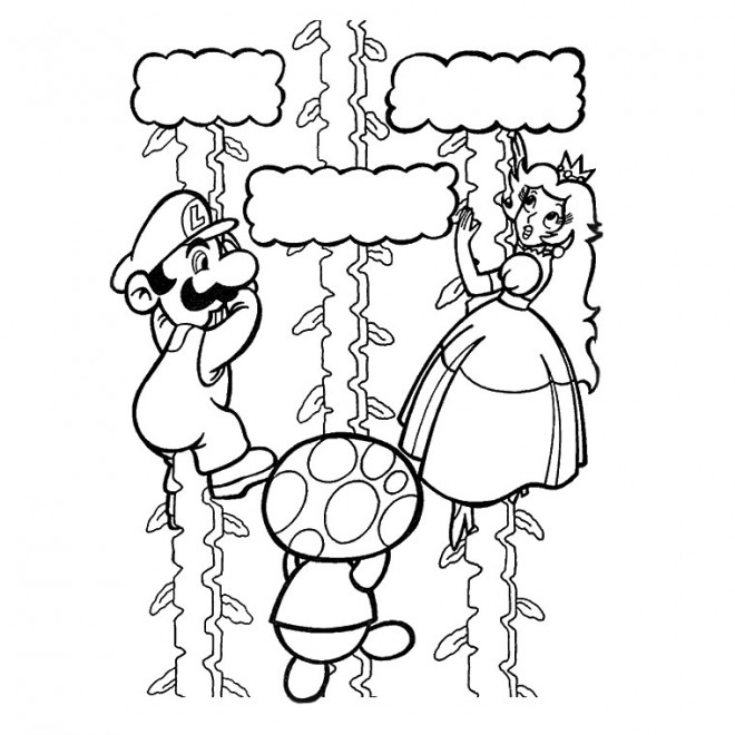 Coloriage et dessins gratuits Luigi et Daisy coloriage à imprimer