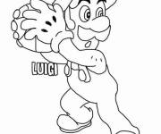 Coloriage Luigi facile