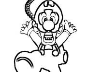 Coloriage Luigi s'&eacute;chappe