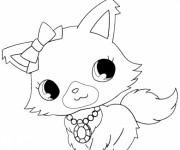 Coloriage Luna Chat