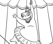 Coloriage Gloria au cirque