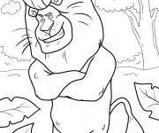 Coloriage Le lion m&eacute;chant Makunga