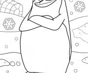 Coloriage Le pingouin Skipper