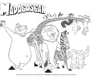 Coloriage et dessins gratuit Madagascar 3 à imprimer