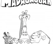 Coloriage Madagascar à imprimer