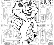 Coloriage et dessins gratuit Madagascar en ligne à imprimer